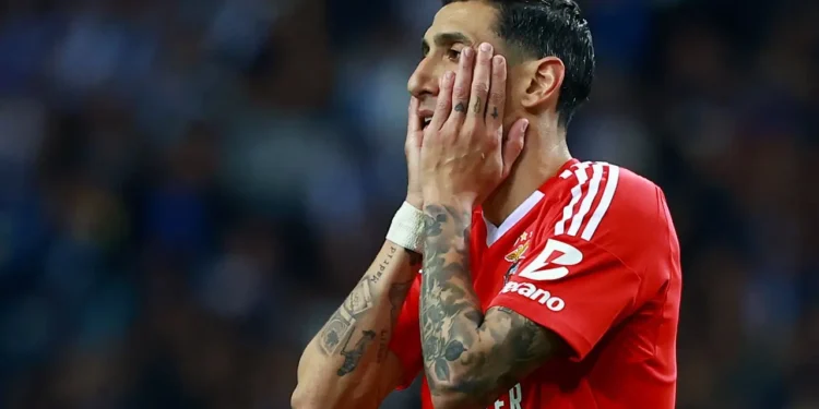 Benfiquista Di María reage a investigação sobre plataformas ilegais de apostas