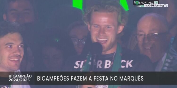 (Vídeo) As declarações de Hjulmand  durante festejo no Marquês estão a dar que falar…