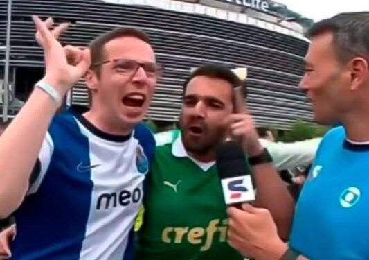 (Video) Adepto do Fc Porto ficou viral após provocar o palmeiras