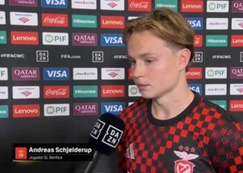 As declarações de Andreas Schjelderup após ser o herói na vitória do Benfica emociona a todos ao dizer isto