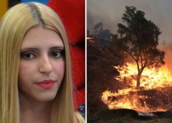 Pânico e horror! Carina Frias viu as chamas bem perto de si