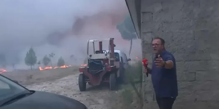 Jornalista do Correio da Manhã vive momentos de tensão durante incêndio em Sátão