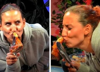 Finalistas jantam leitão e Catarina Miranda brinca: “É o primeiro beijo ao Afonso…”