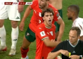 João Félix apanhado a insultar o árbitro no jogo frente à Hungria