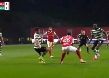 SC Braga reclama do lance de Penálti dado a favor do Sporting 