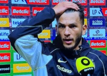 Luís Suárez incrédulo após empate do SC Braga-Sporting