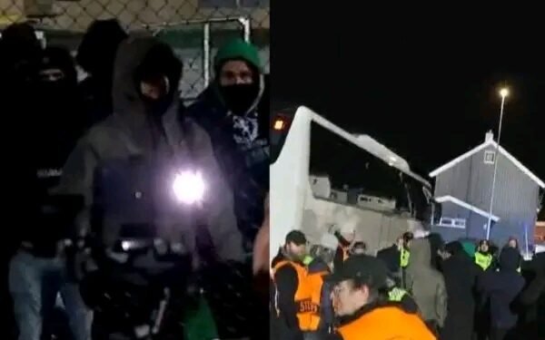 Ultras do Sporting protestaram junto ao autocarro dos leões após derrota com o Bodo/Glimt