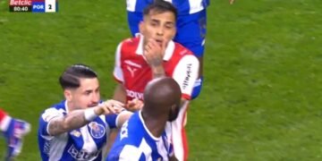 Fofana foi provocar Zalazar no golo do FC Porto