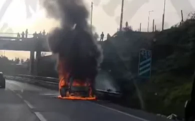 ÚLTIMA HORA: Carro em chamas no IP3