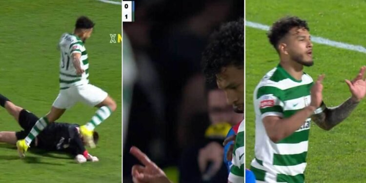 Suárez admite que não sofreu penálti mas João Pinheiro vê as imagens na mesma… e mostra amarelo por simulação