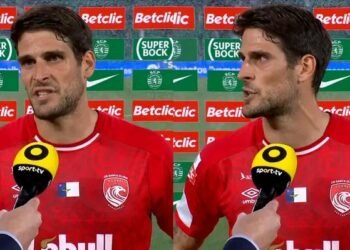 Gonçalo Paciência furioso na flash-interview e arrasou a arbitragem “há aí muito artista…”