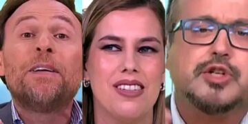 Vitor Pinto e Marco Pina em grande discussão sobre o penálti no dérbi e Mariana Águas teve de intervir