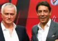 Mourinho e Rui Costa juntos no Seixal esta manhã