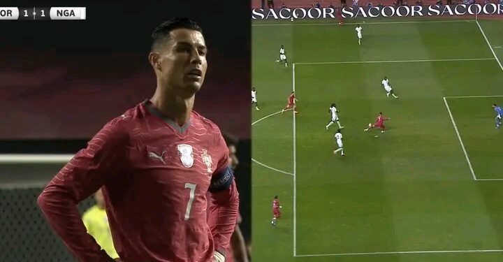 Cristiano Ronaldo com um jogo para esquecer contra a Nigéria